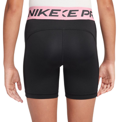 Детские шорты Nike Kids Pro Dri-Fit 5" - black/med soft pink/white