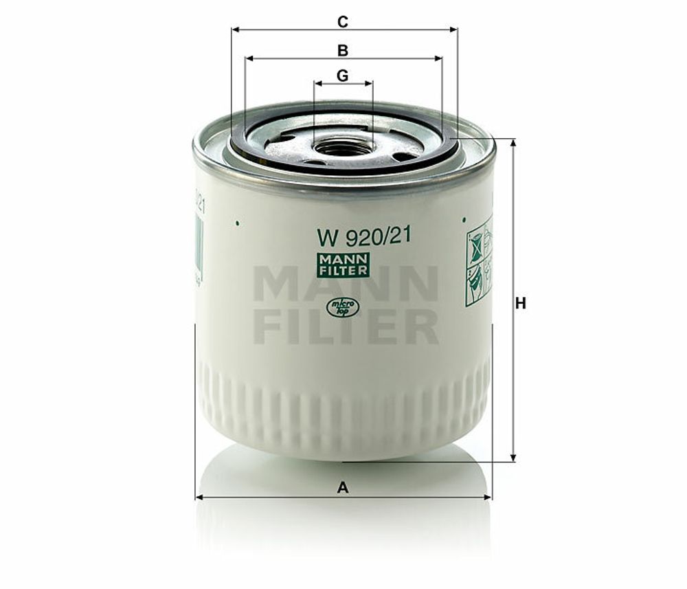 Фильтр масляный W 920/21