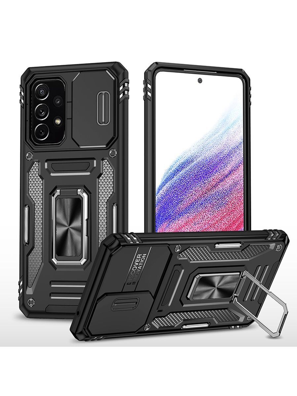 Чехол Safe Case с кольцом и защитой камеры для Samsung Galaxy A53