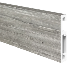 Напольный плинтус ПВХ Foresta Grace Санторини серый FG 019 2000х70х13 мм