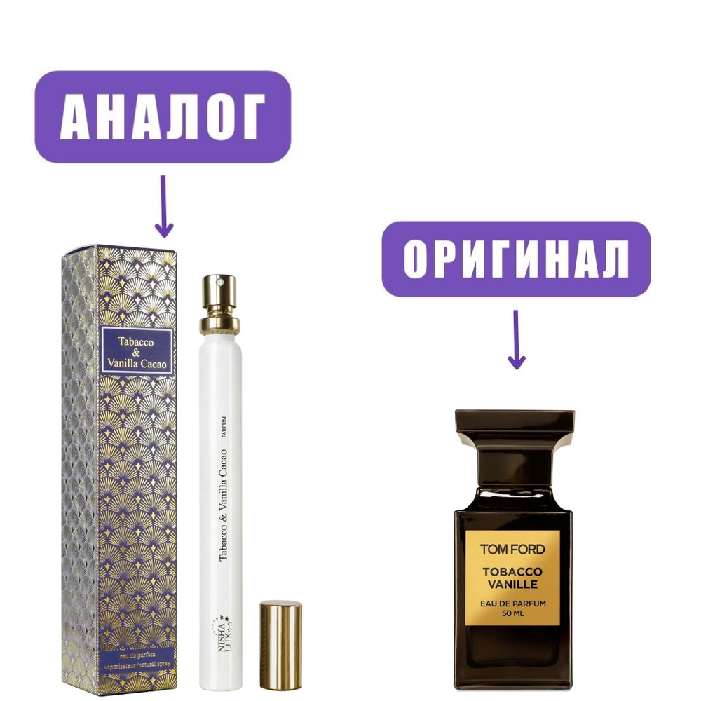 NISHA LUX 17ml TOBACCO & VANILLA Cacao edP /NEO