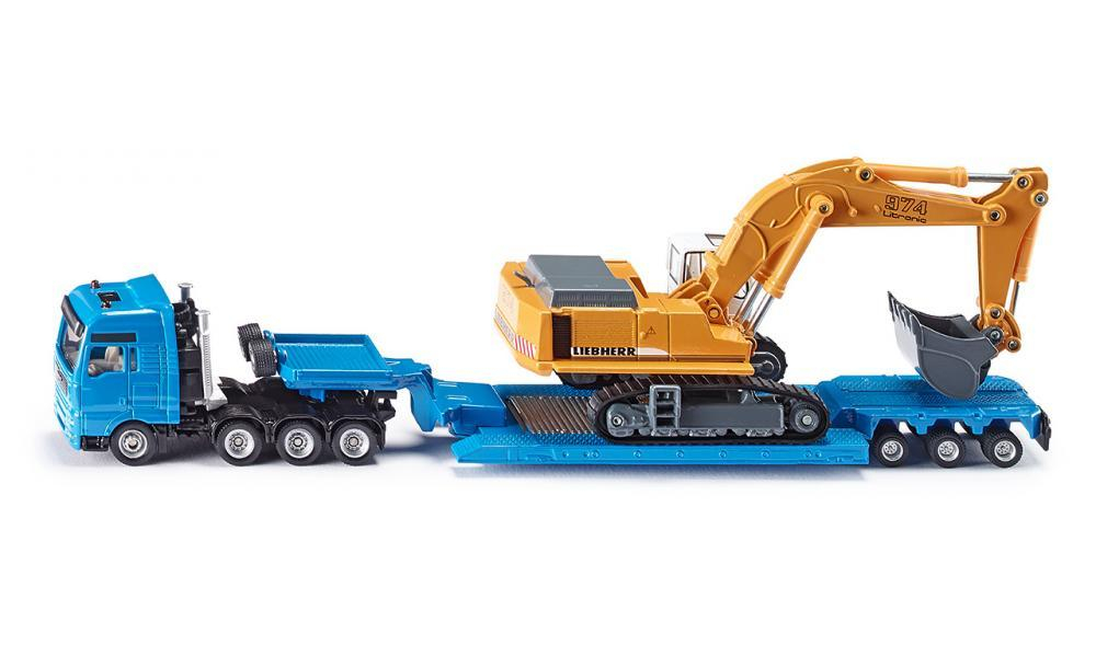 Тягач с гусеничным экскаватором «Liebherr» 1:87