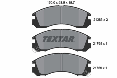 TEXTAR - 2136301-TET - Brake Pad Set, disc brake