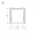 Профиль накладной Arlight SL-SLIM 047632