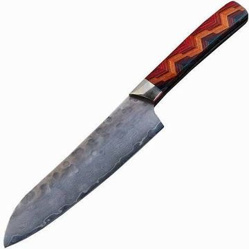 Кухонный нож Santa Fe SF/DKD39HM с клинком из стали Damascus, рукоять дерево