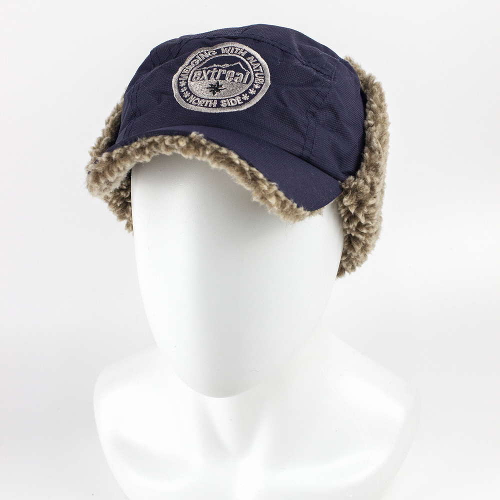 Кепка Extreal "Сити" с ушами, Барашек Коричневый, Мембрана, XL