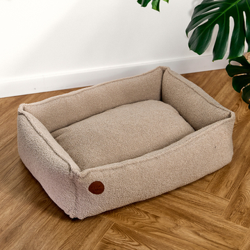 Лежанка из кучерявого микровелюра, бежевый Rachel WOW