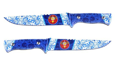 Эксклюзивный стальной нож с символикой СССР