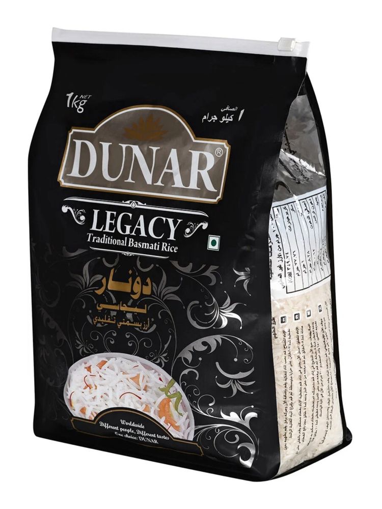 Рис Dunar Basmati Legacy длиннозерный шлифованный 1 кг