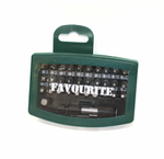 Биты для шуруповертов FAVOURITE FAV 32 SETS , в кейсе 32 предмета: 30 бит (25 мм), переходник для торцевых головок (25 мм), адаптер с быстрозаж. патрон. 60 мм.