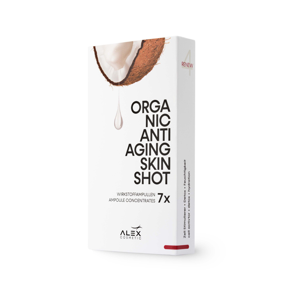 Organic Anti-Aging Skin Shot - Концентрат-ампулы для зрелой кожи, 7х1,5 мл