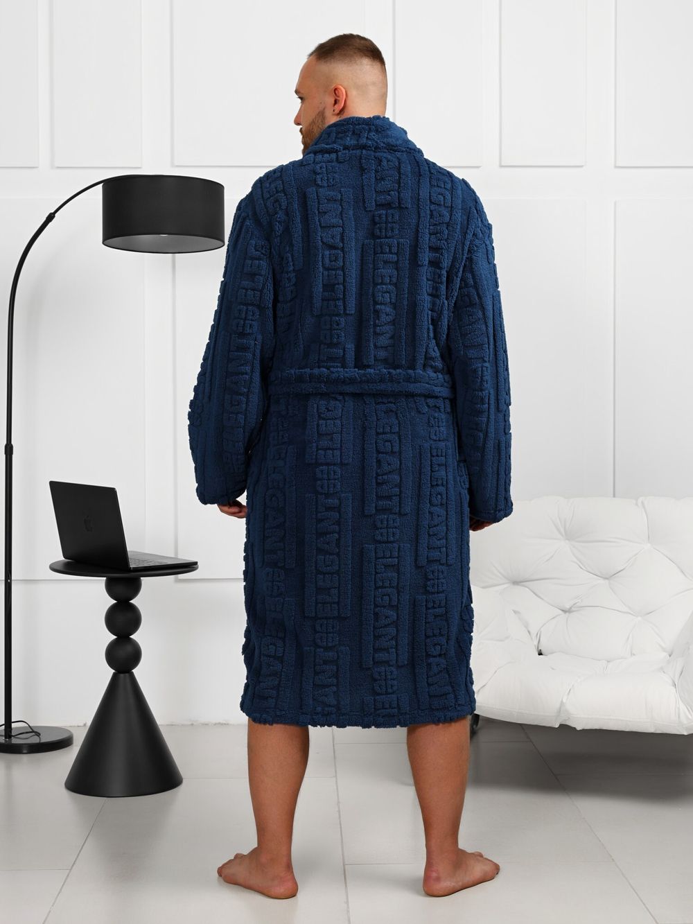 Халат мужской Идеал-3 Виотекс СИНИЙ