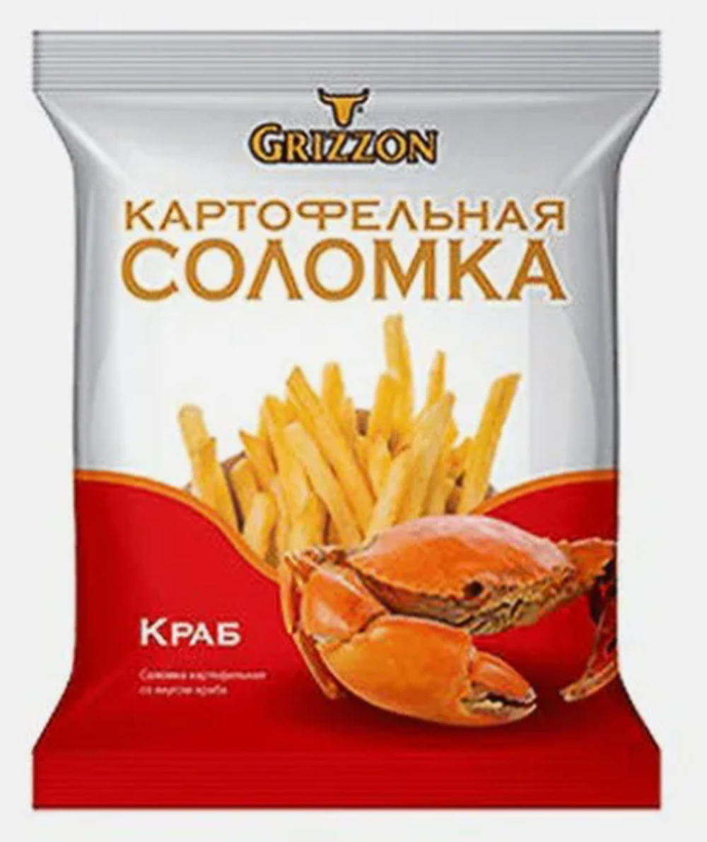 Соломка гриззон 80г краб