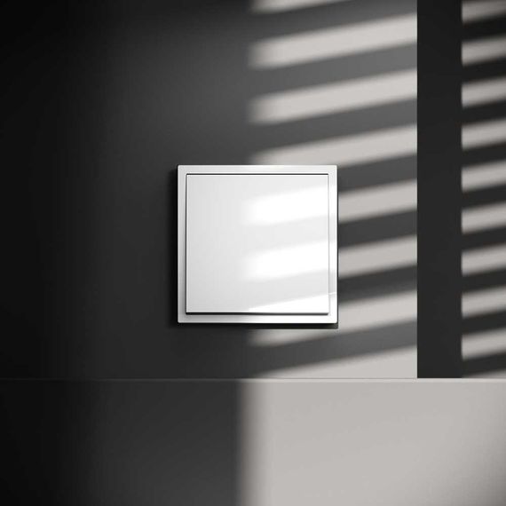 Заглушка Voltum S70 с суппортом, (белый глянцевый) VLS080101