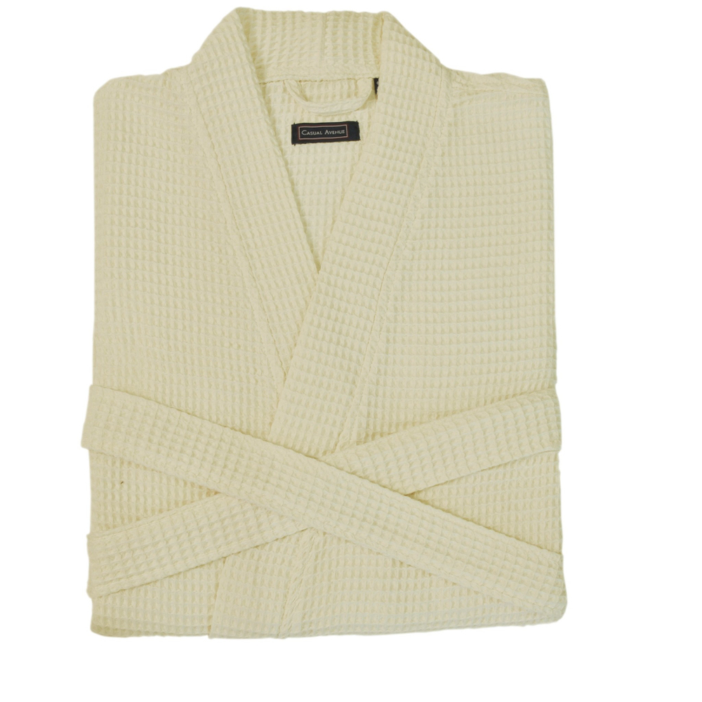 Халат вафельный L'appartement Long Island слоновой кости