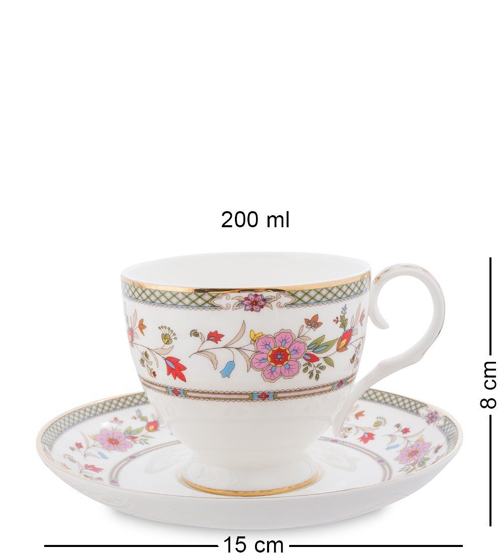 Pavone JK-210 Чайный сервиз 15 пр. на 6 перс. «Милано-Мариттима» (Milano Marittima  )