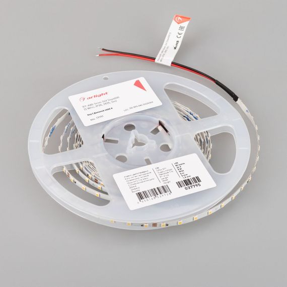 Светодиодная лента Arlight 5W/m 80LED/m 2835SMD дневной белый 5M RT-A80-5mm 24V Day4000 037795