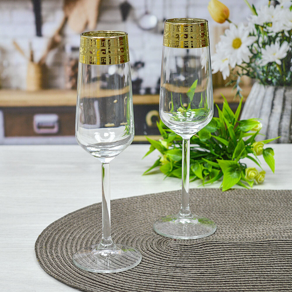 Набор фужеров для шампанского 2шт 195мл "Версаль"