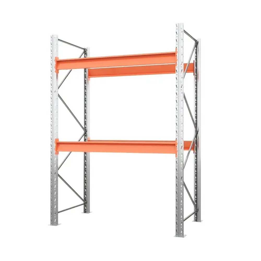 Стеллаж паллетный металлический 3500х1800х1100 мм (70.1.5). Ярусы: пол+2