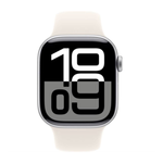 Apple Watch 10 46mm Silver Aluminum Case with Sport Band M/L, Starlight