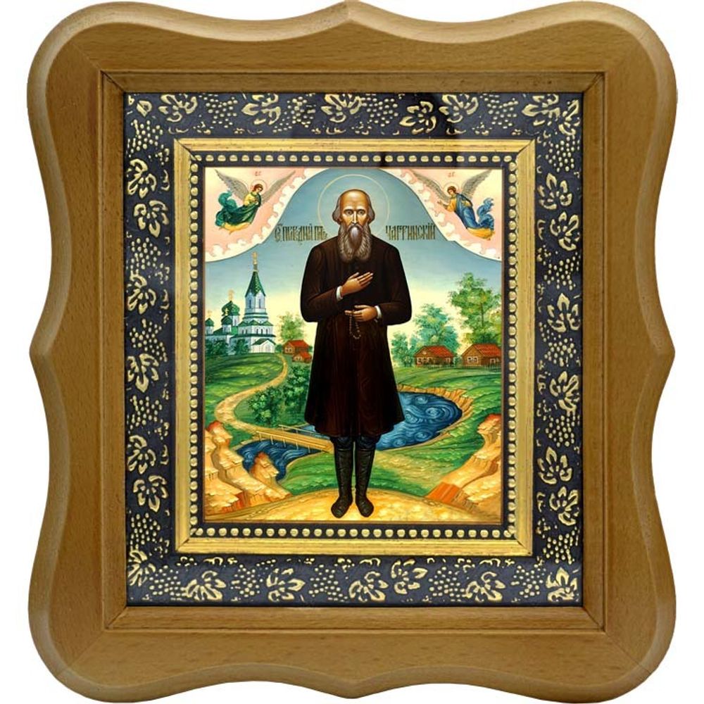 Петр Чагринский преподобный. Икона на холсте.