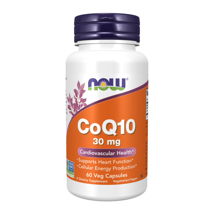 Коэнзим Q10 30 мг, CoQ10 30 mg, Now Foods, 60 капсул