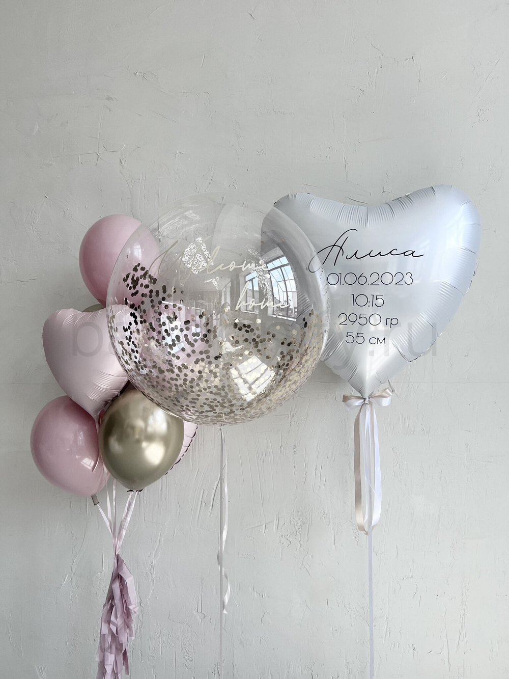 Набор шаров для новорожденного, дизайн №7