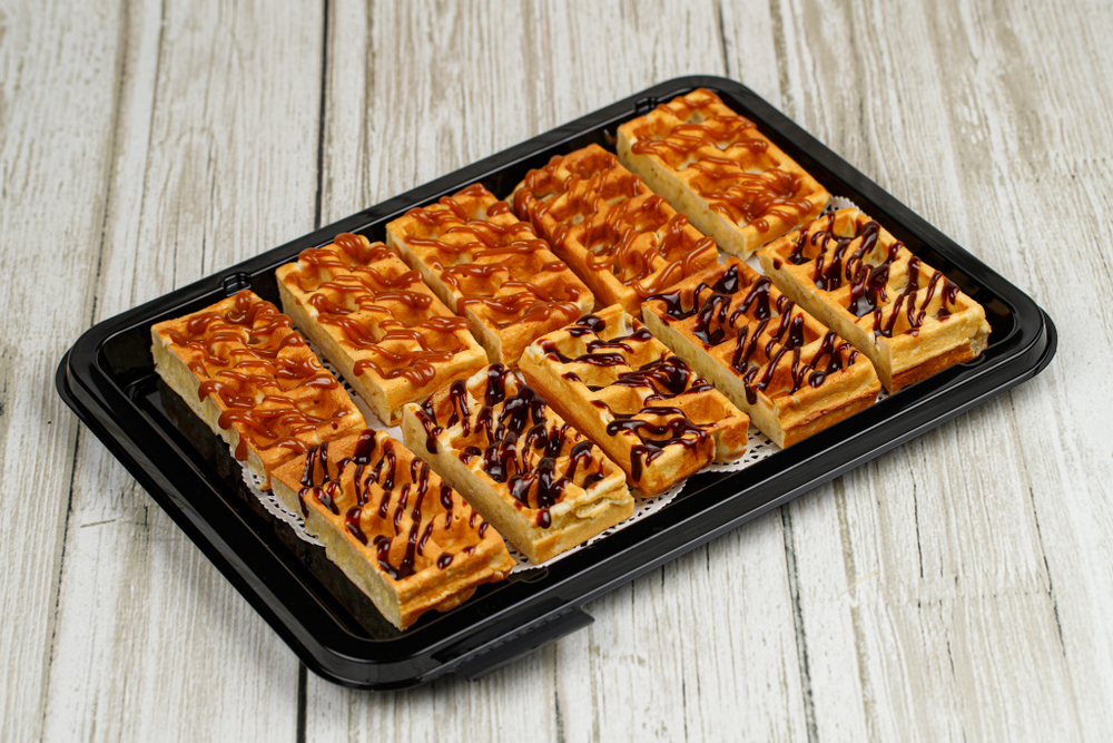 Платтер Бельгийские вафли с топпингом 10 шт