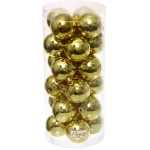 Новогодние шары 5 см (набор 24 шт) «Глянец», золото