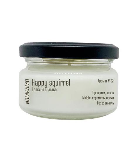 №82 Белкино счастье, ароматическая свеча Library, Nomkamo