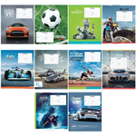 Тетрадь школьная А5 12л косая линия "Микс. Для мальчиков" (Спейс)