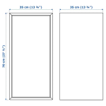 Комбинация навесного шкафа - IKEA EKET / ЭКЕТ ИКЕА, 70x175см, коричневый