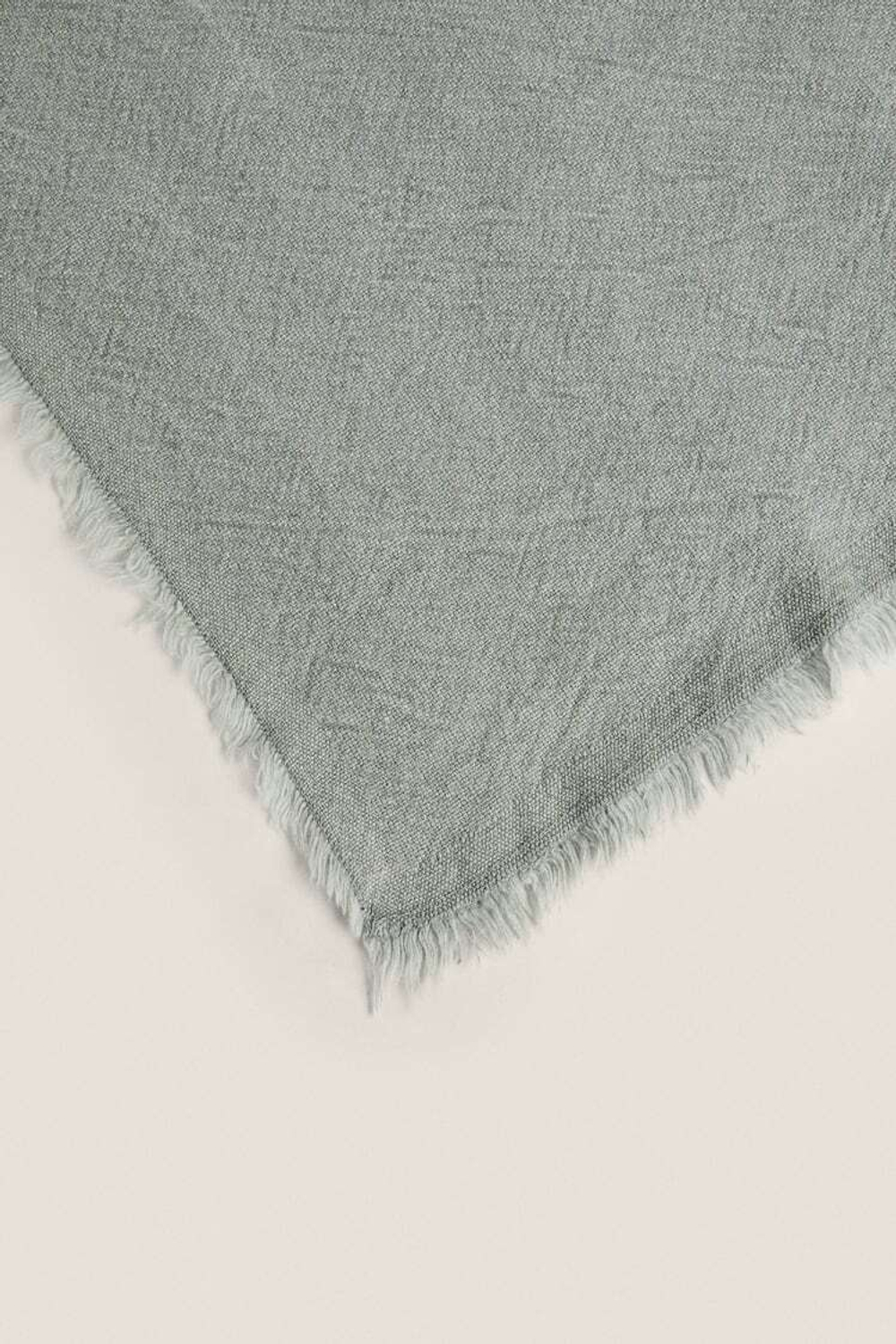 ZARA HOME ХЛОПКОВОЕ ОДЕЯЛО,  СВЕТЛО-ЗЕЛЕНЫЙ