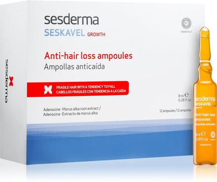 Sesderma Seskavel Growth - интенсивное лечение против выпадения волос /  12 x 8  ml  / GTIN 8470003407625