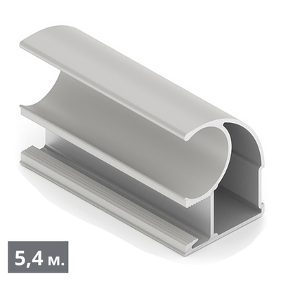 ЭКО Вертикальный профиль С (5,40 м) кашемир серый (ПВХ) (AE0377) Aristo (Out)