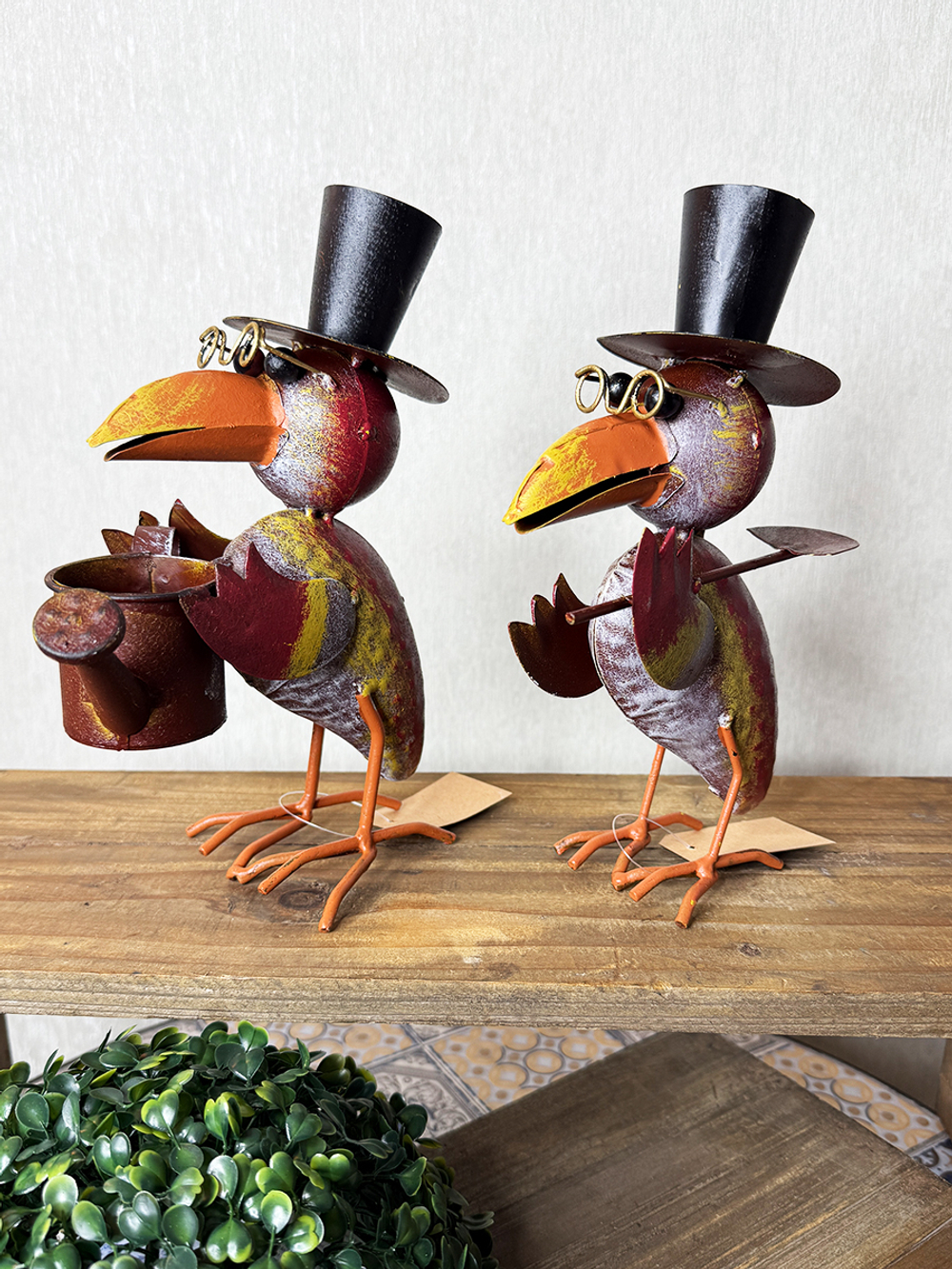 Садовый декор фигурка "Ворон-садовник" 18x12xH23 см / 19x13xH23 см CAMPO Home & Garden