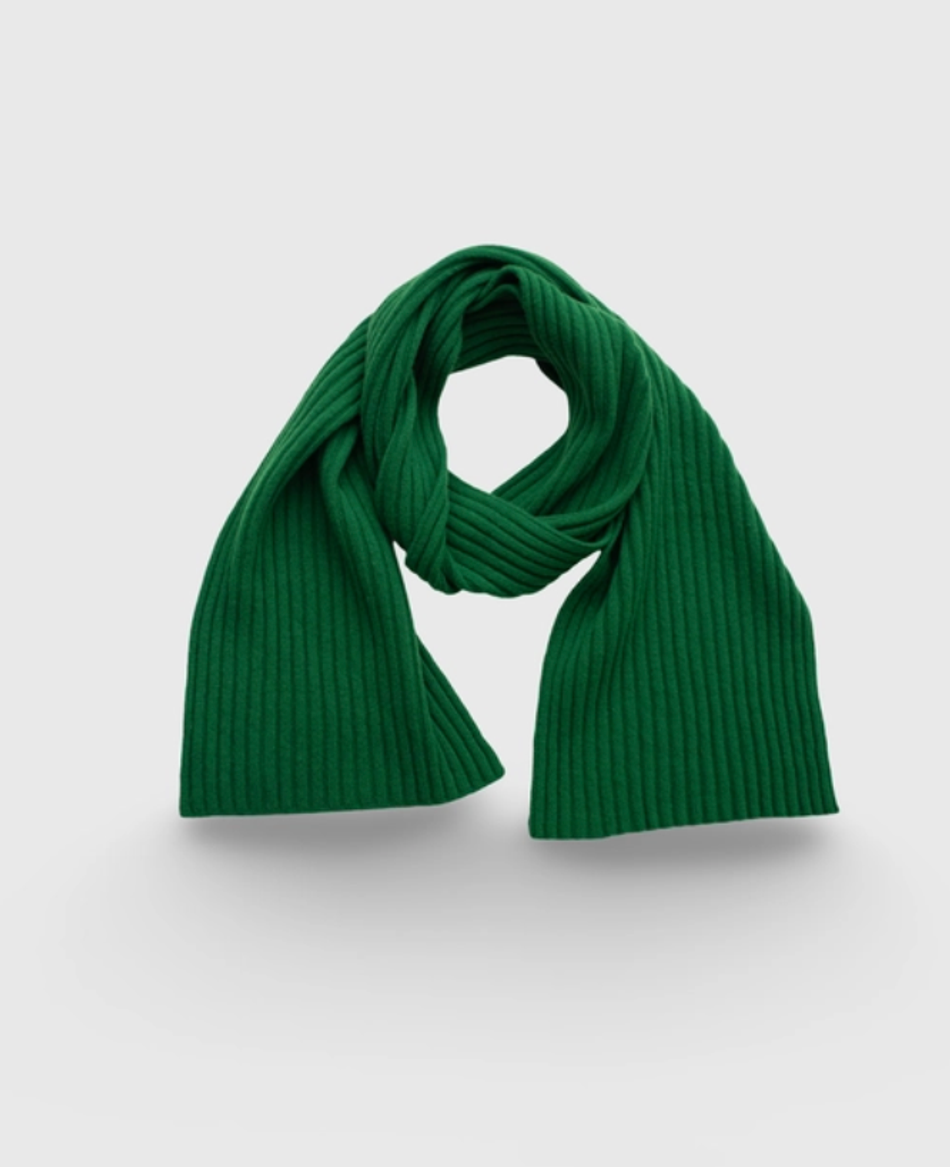 Набор из зеленой шапки и шарфа