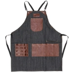 Фартук универсальный рабочий «PATRON», четыре кармана, цвет черный, 81*68см