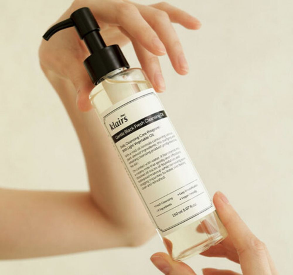 DEAR, KLAIRS Масло очищающее миниатюра Gentle black fresh cleansing oil (30мл)