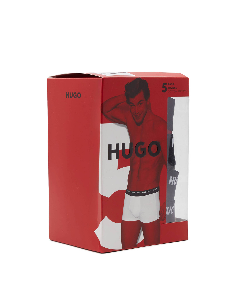 Трусики-боксеры 5шт. trunk Hugo Bodywear - бордовый(50479944)