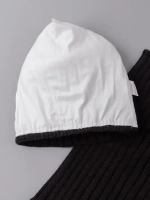 Шапка для девочки осенняя c ушками и снуд