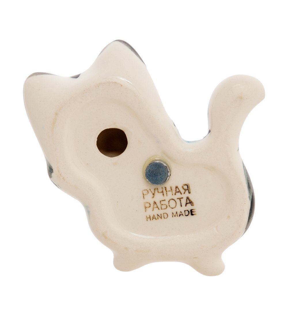 ГЛ- 525 Магнит «Кот-Фантик» цв. (Гжельский фарфор)