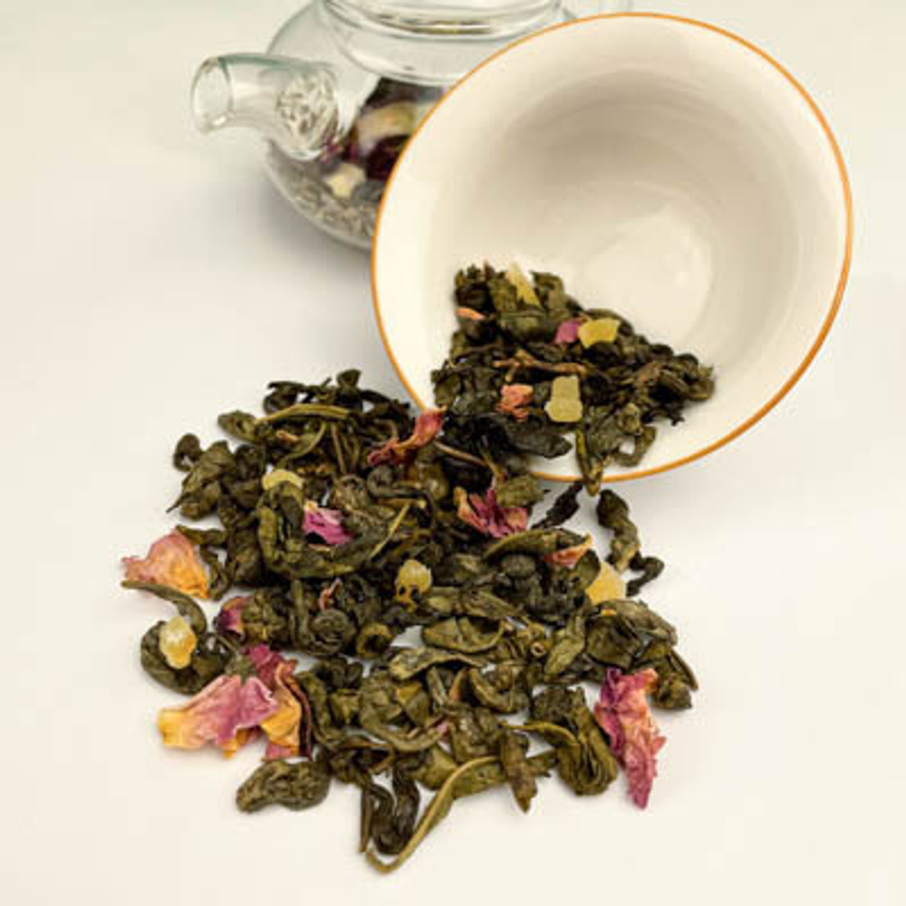 Зеленый чай BERRY-TEA "Персиковый" | 18гр под стакан | Эконом