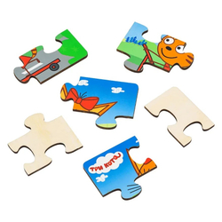 Пазл "Карамелька" ТРИ КОТА, развивающая игрушка для детей, обучающая игра из дерева