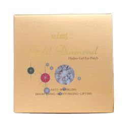 Гидрогелевые золотые патчи Kims Gold Diamond Hydro-Gel Eye Patch (60 шт. в баночке, размер L)