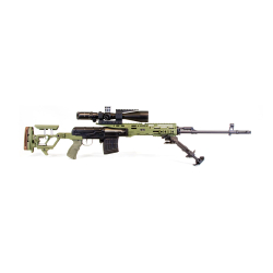 Тактический комплект (приклад, цевье) СВД, Тигр, TG3, алюминий, CNC Guns Custom