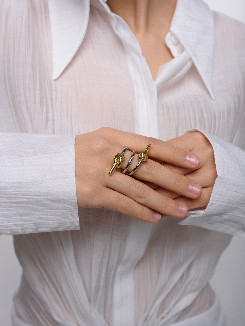 Кольцо "Two nodes" Bicolor