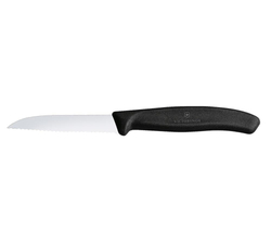 Набор из 3 ножей VICTORINOX Swiss Classic: 2 ножа для овощей 8 см, столовый нож 11 см, чёрная ручка
