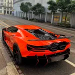Карбоновая крышка моторного отсека со спойлером для LAMBORGHINI REVUELTO 2023+ Ламборгини