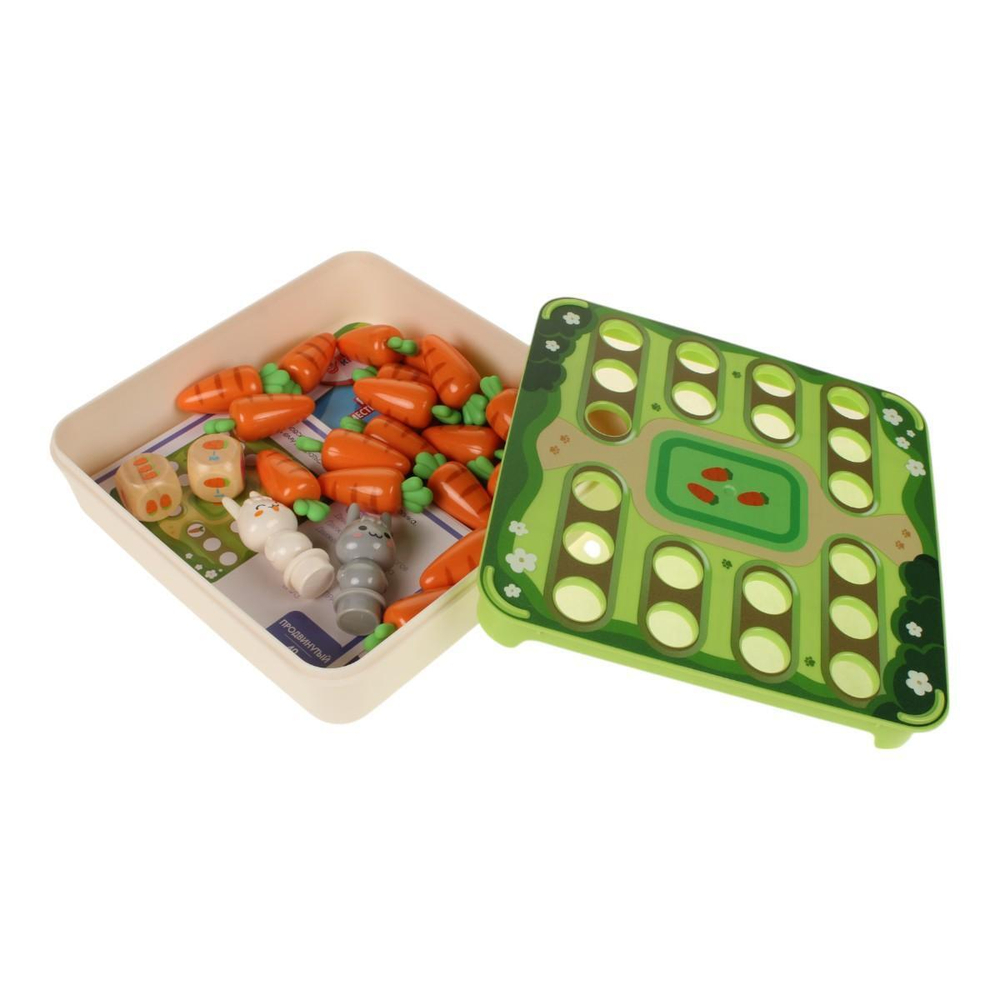 Головоломка Веселое IQ-развитие "Кролики и морковки" 4ур.сложности, 40 заданий (Арт.И-7828)